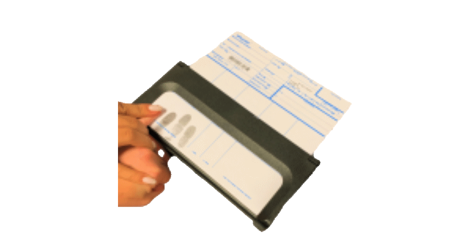 Ink Fingerprint Card